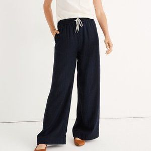 Madewell Indigo Pull-On Pants in Hattie Stripe (Small)